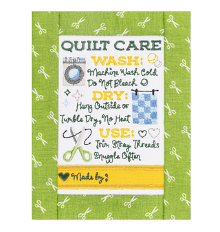 Quilt Care Labels