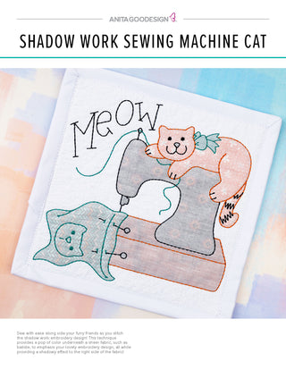 Shadow Work Sewing Machine Cat