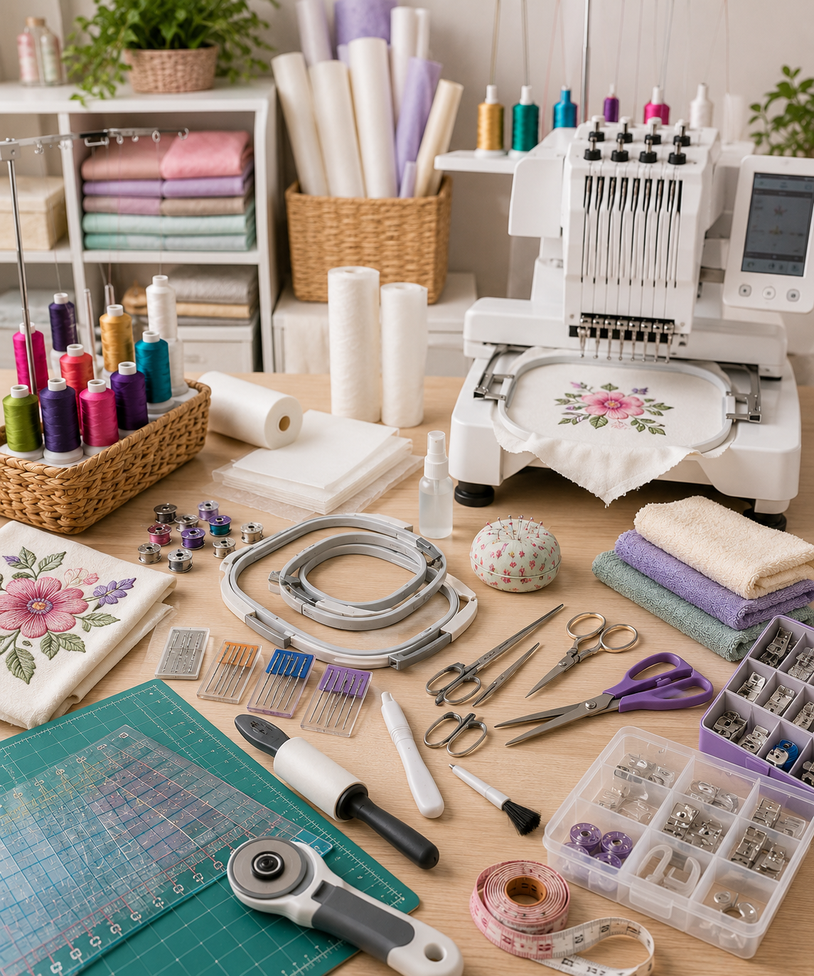 Machine Embroidery Tools - Your complete guide to every tool in the embroidery studio