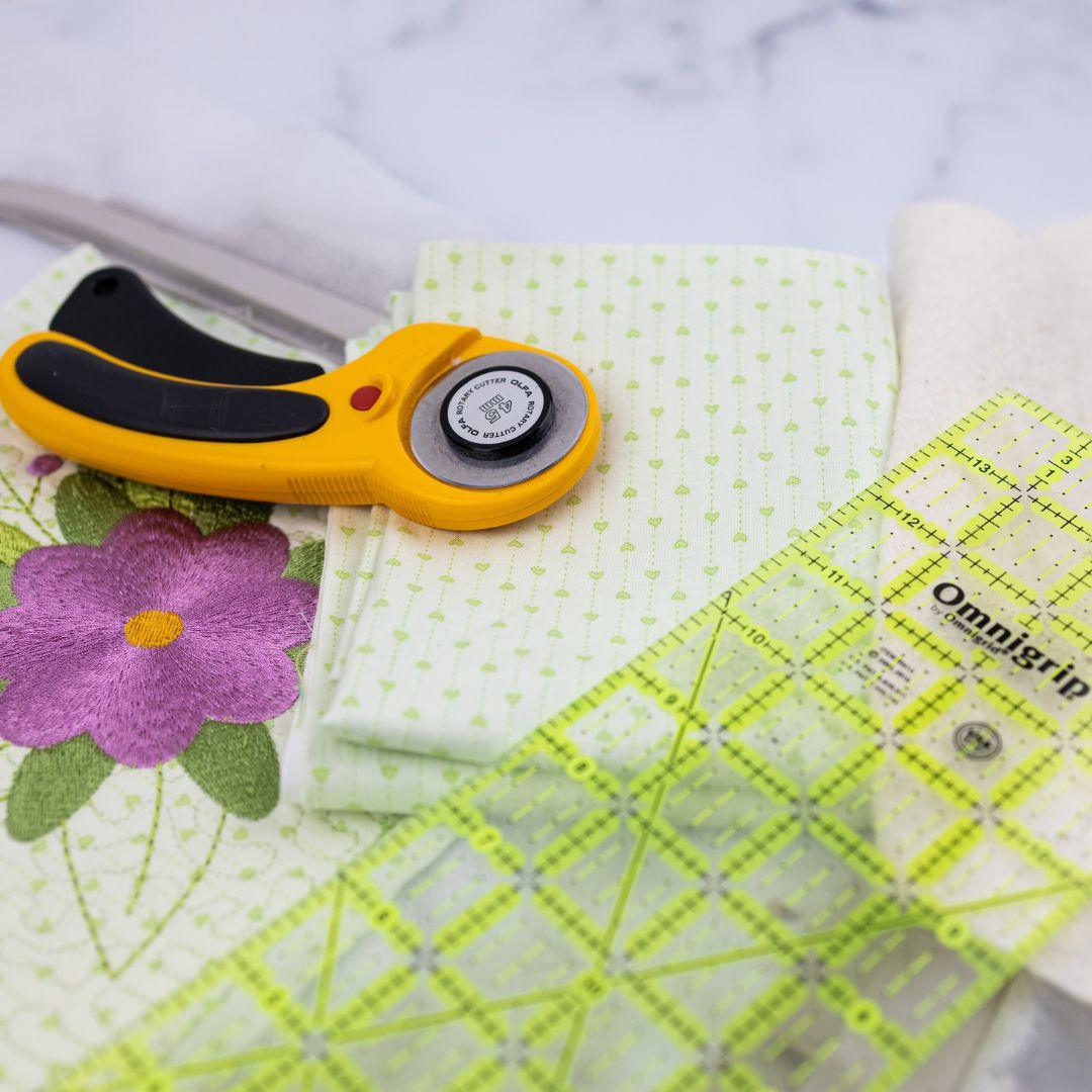 quilt block is in the hoop