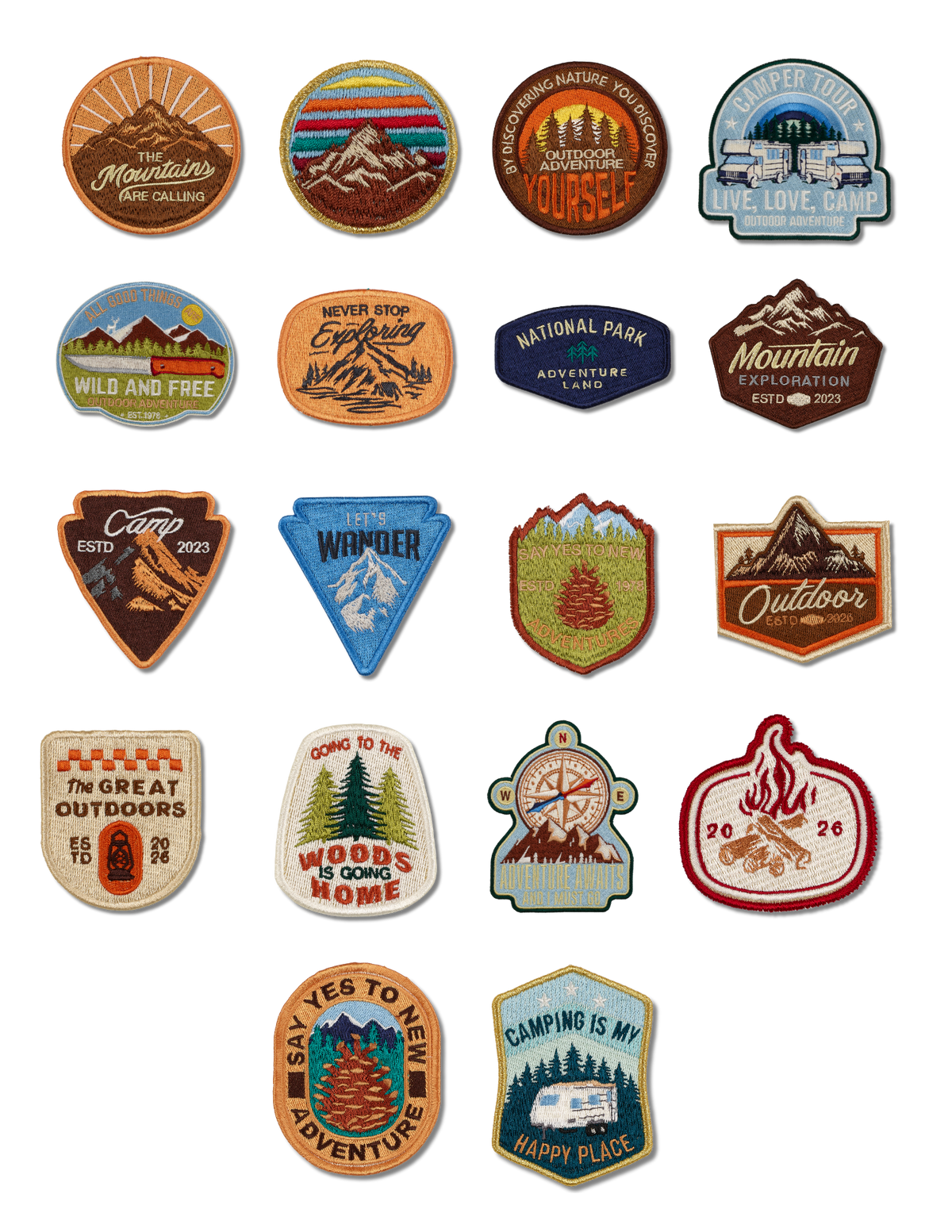 250th Anniversary-Outdoors Patches