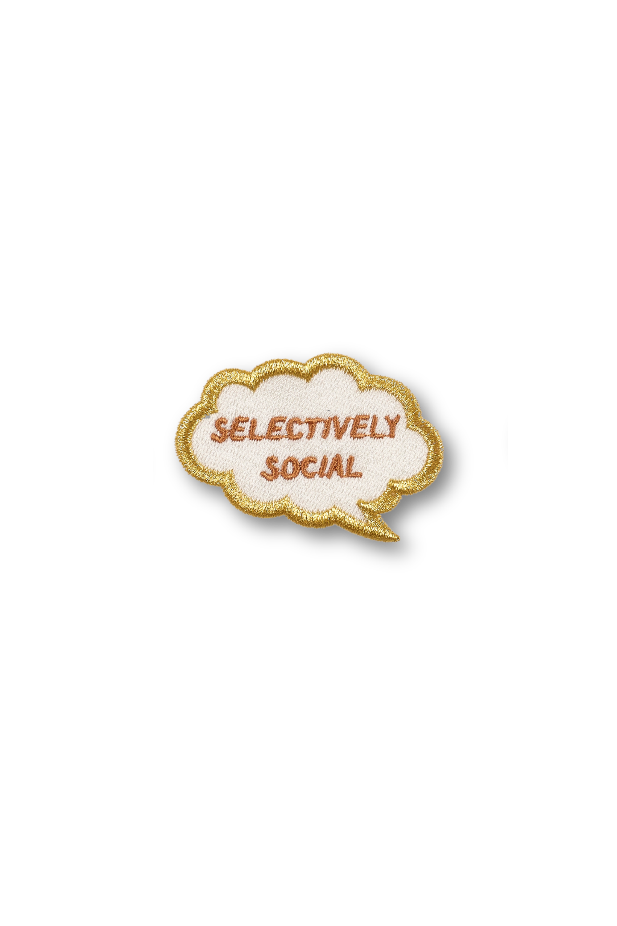 Selectively Social Thought Bubble Patch