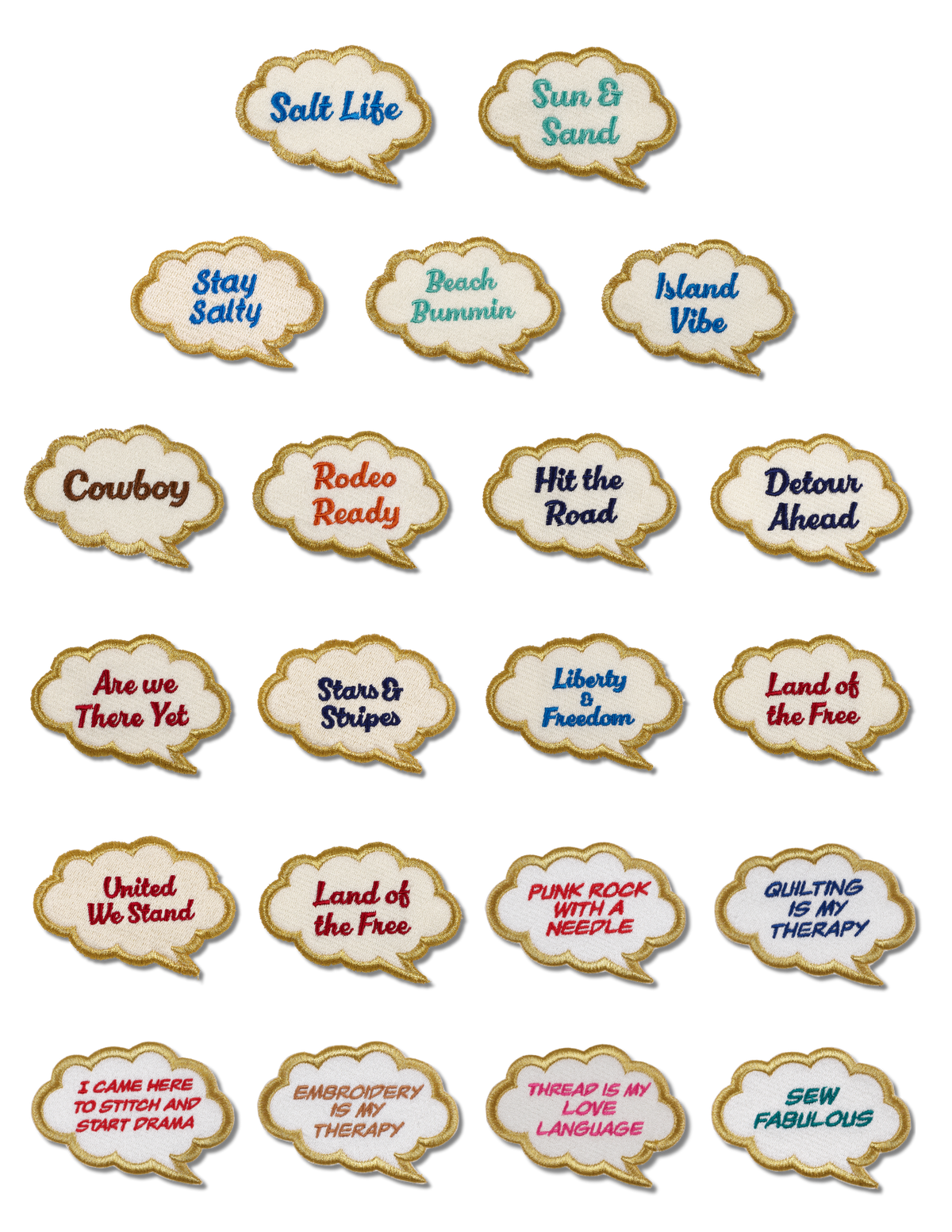 250th Anniversary-Thought Bubble Patches