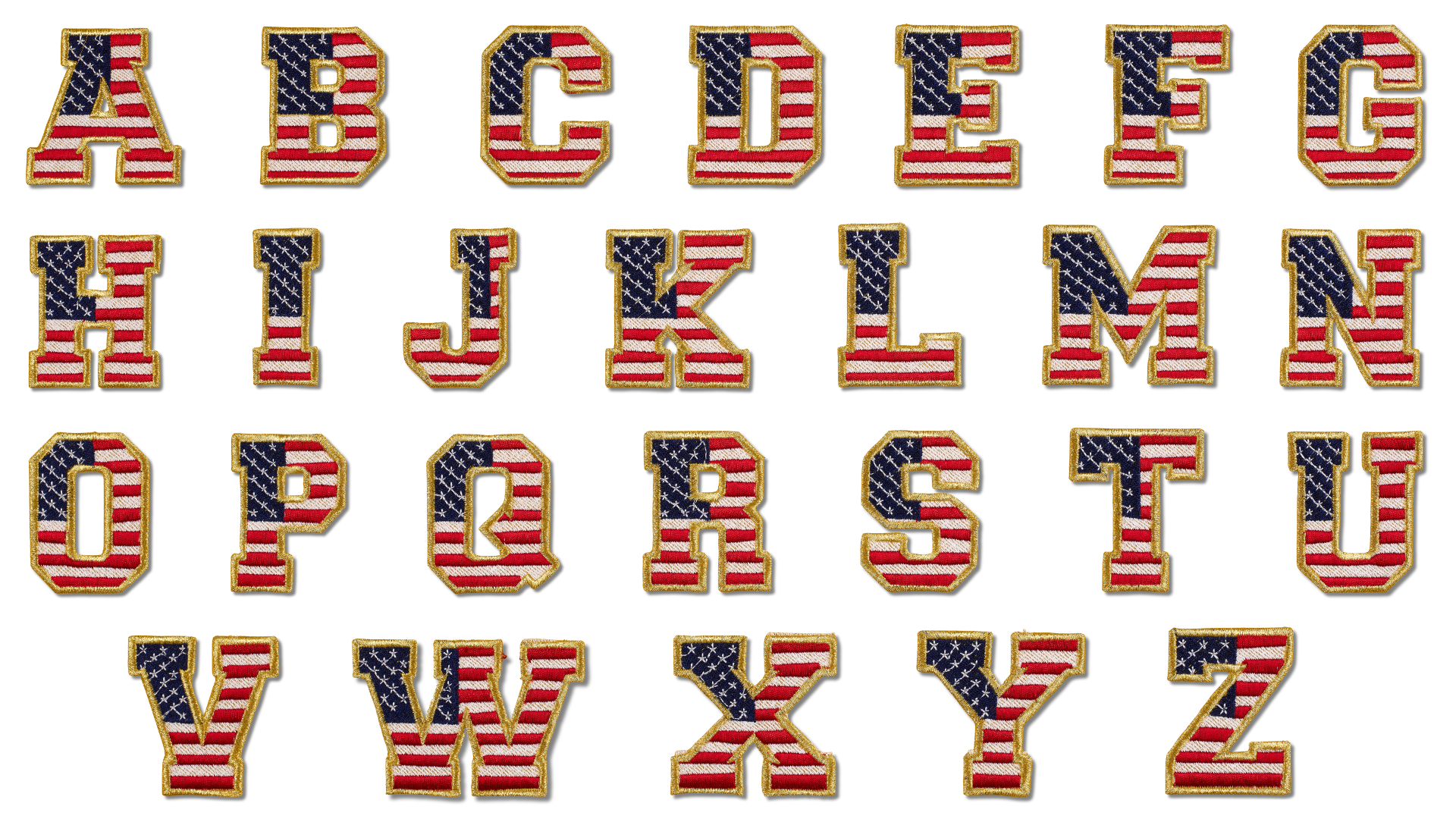 250th Anniversary-Flag Monogram