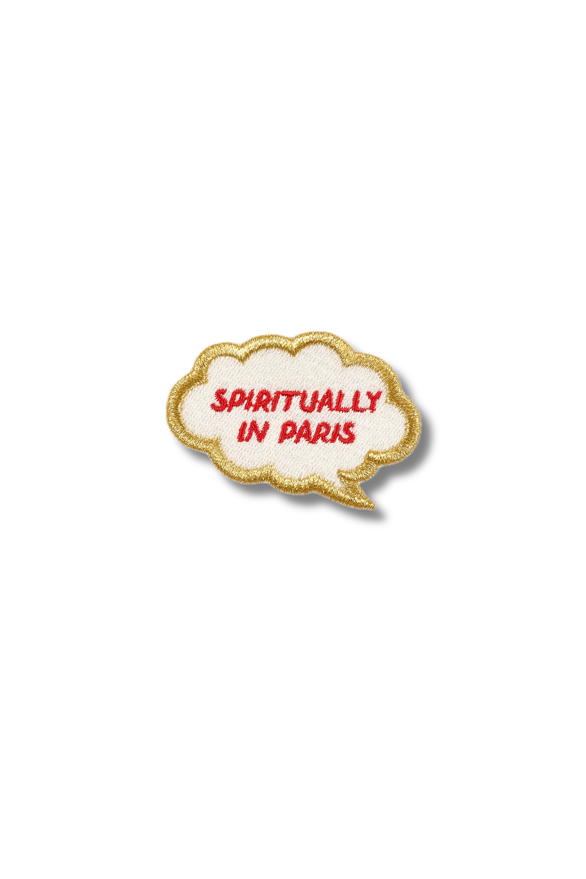 Spiritually in Paris Thought Bubble Patch
