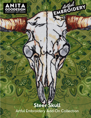 Steer Skull- Artful Embroidery