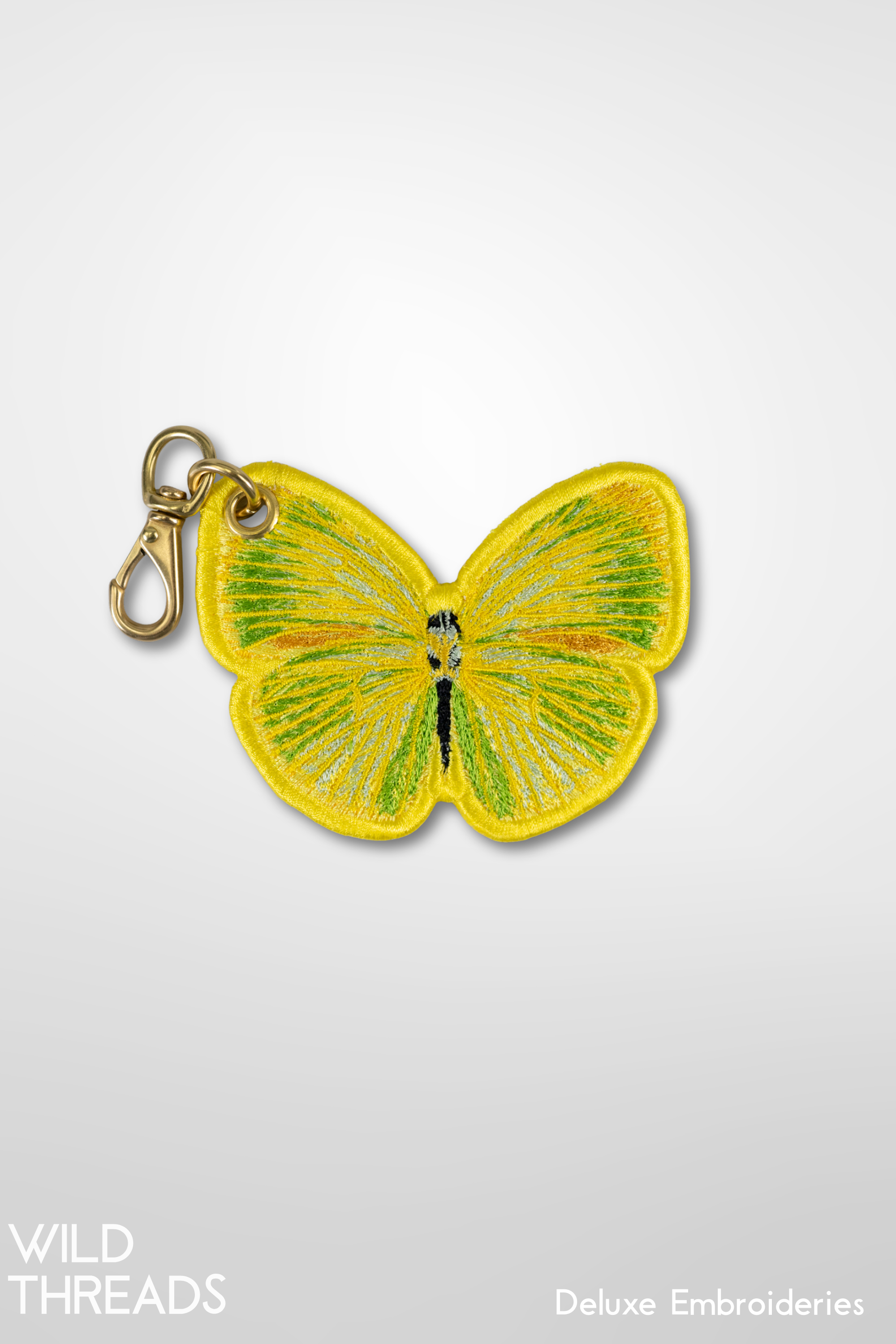 Sulphur Butterfly Charm- Double Sided