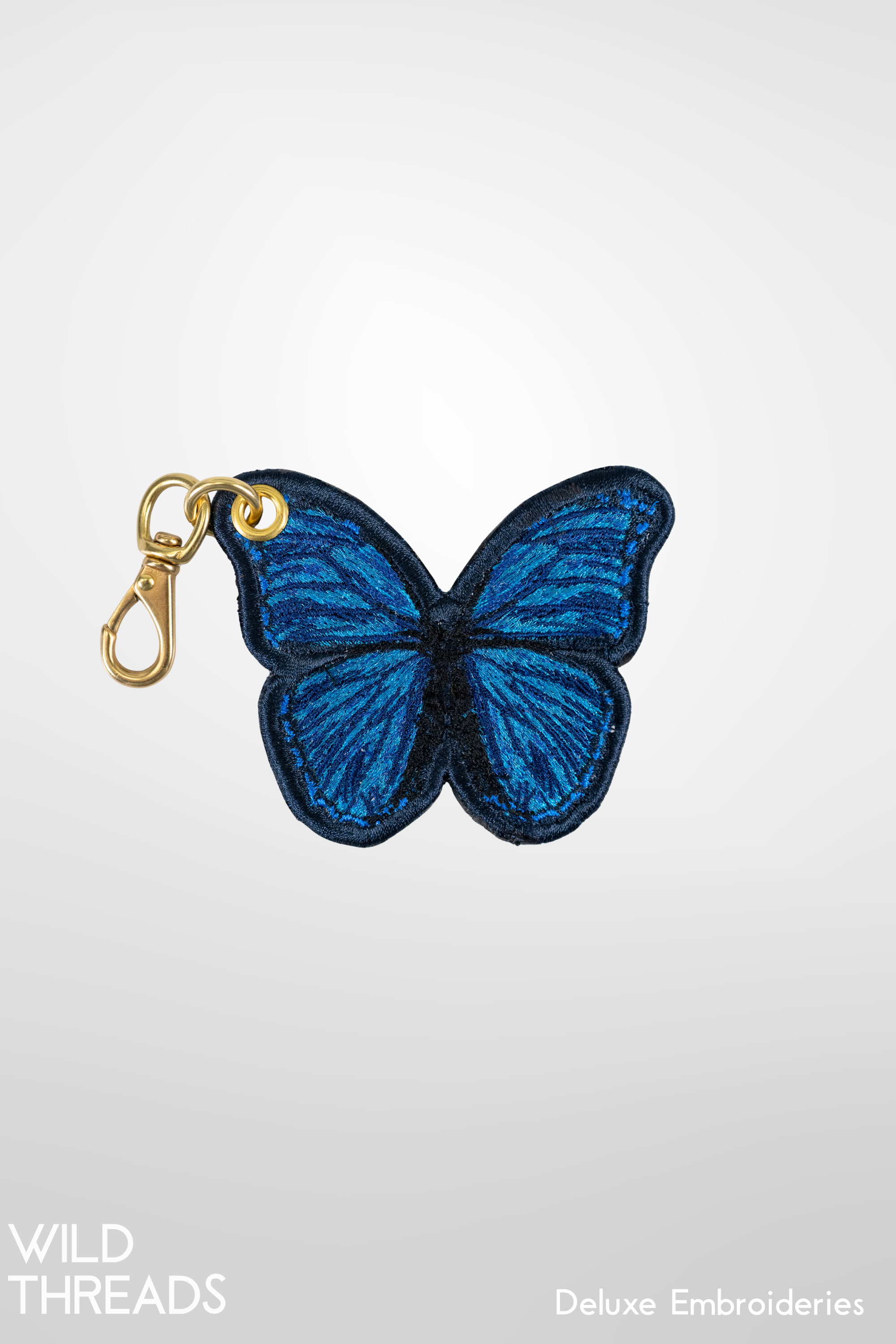 Morpho Butterfly Charm- Double Sided