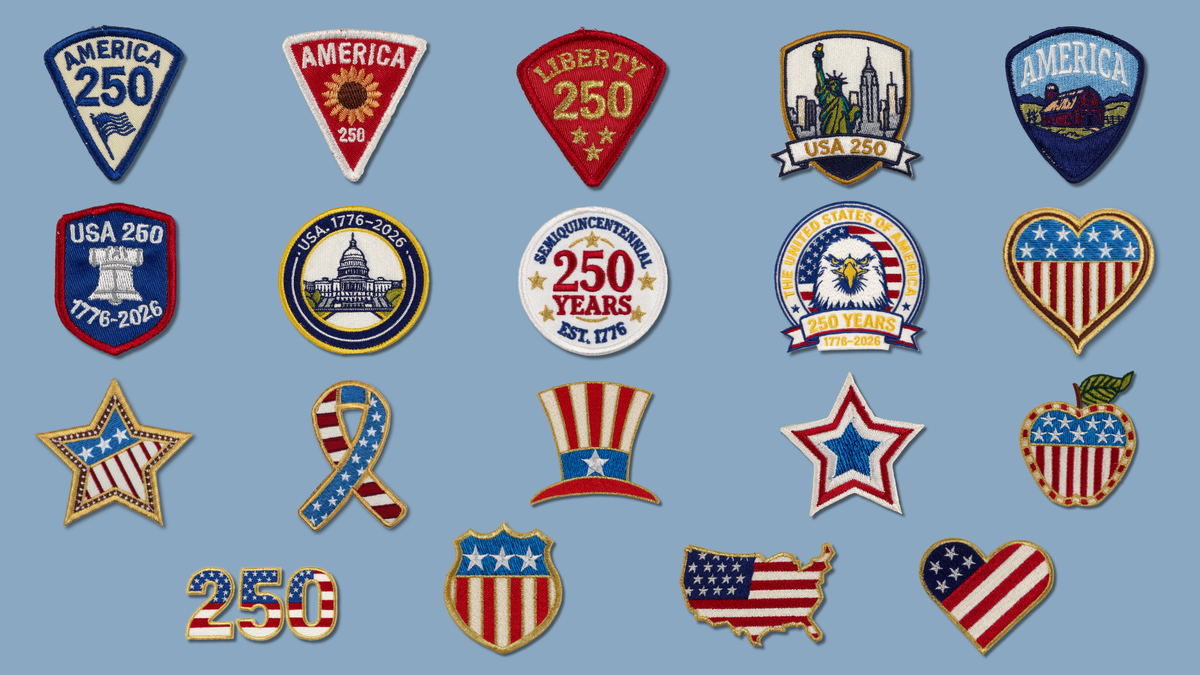 250th Anniversary-Patriotic Patches