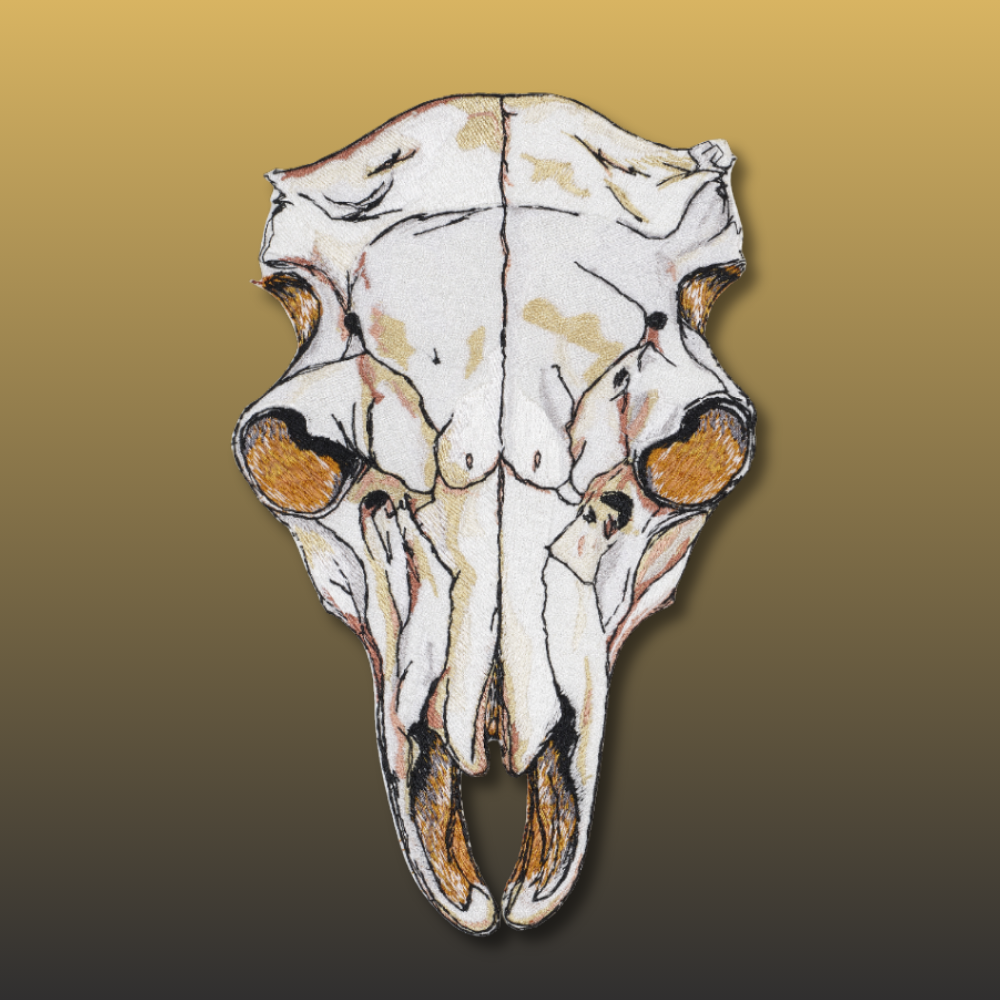 Steer Skull- Artful Embroidery