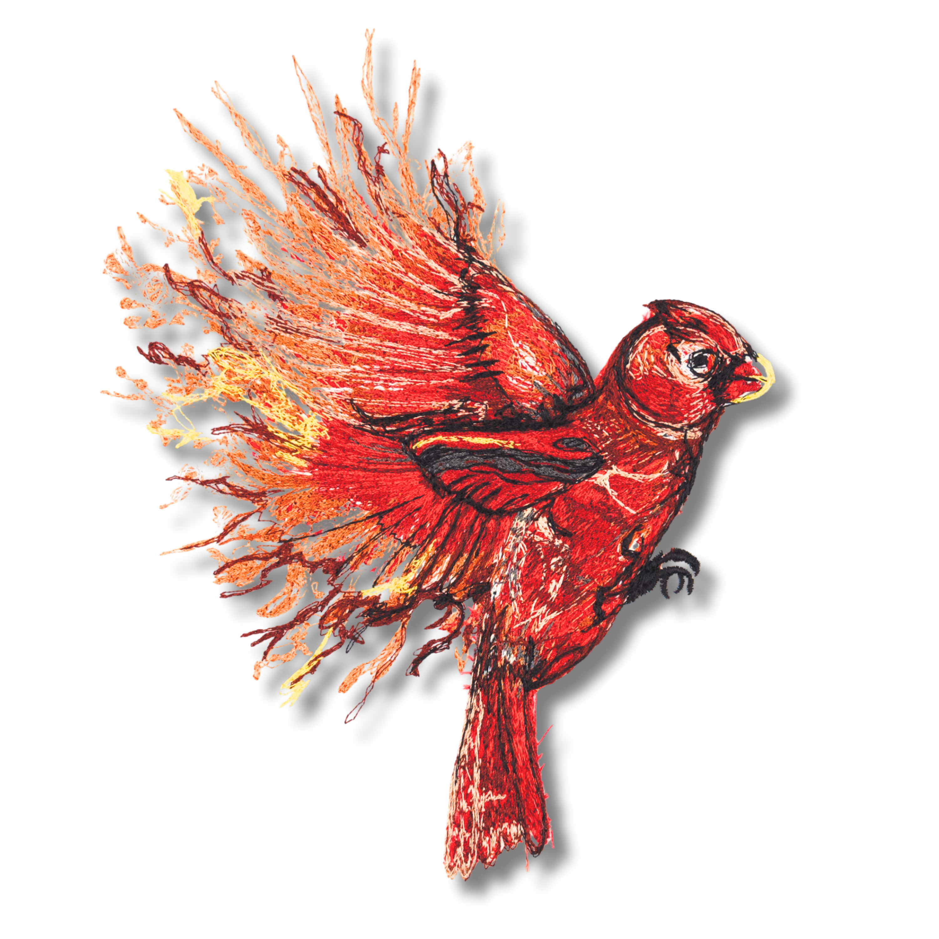 Abstract Birds- Artful Embroidery