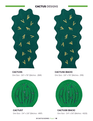 3D Cactus Scenes