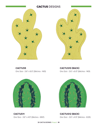 3D Cactus Scenes
