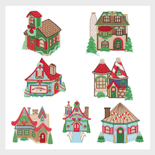 Christmas Town Embroidery