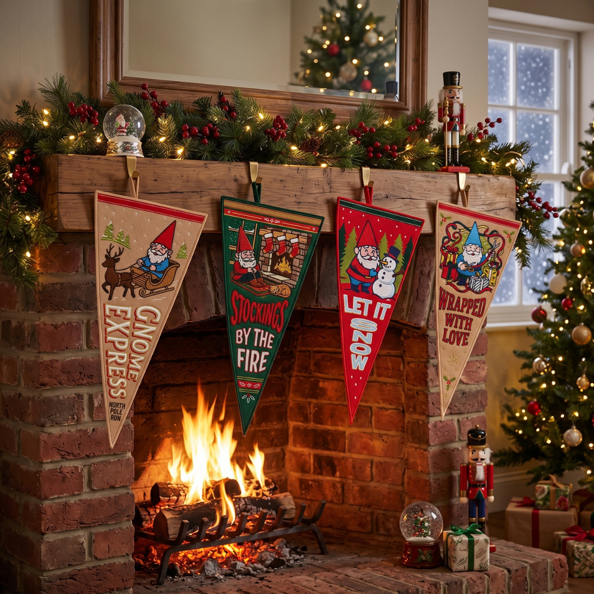 Christmas Gnome Pennants