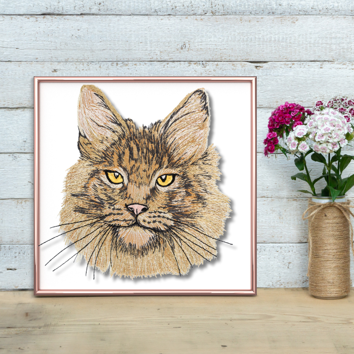 Cat Portraits- Artful Embroidery