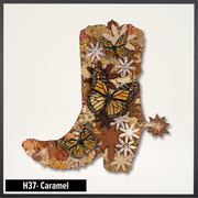 Gypsy Boot Embroidery kit 12"x12"