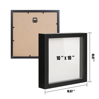 Shadowbox Frame with Linen Backboard & Real Glass