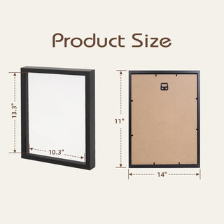 Shadowbox Frame with Linen Backboard & Real Glass