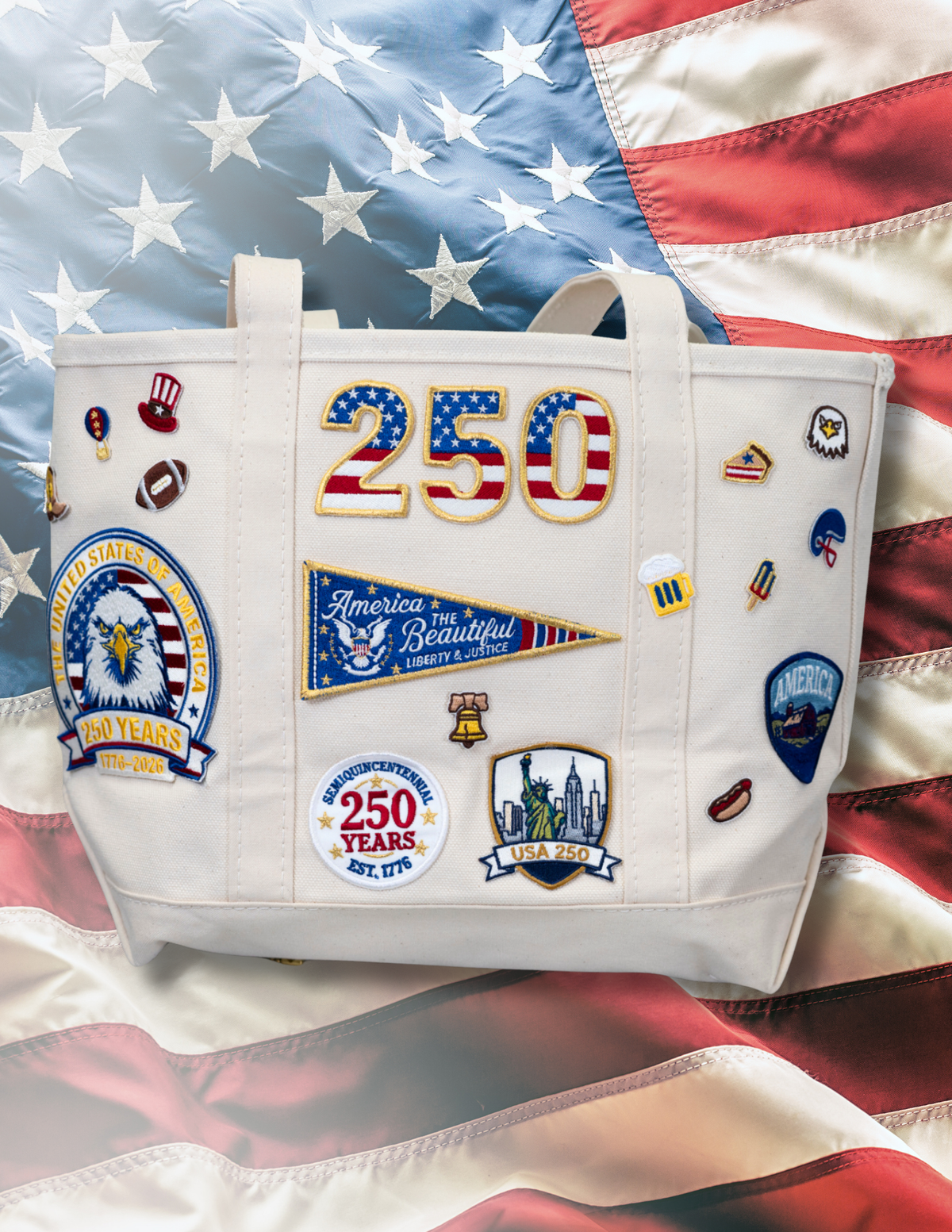 250th Anniversary-Americana Mini Patches