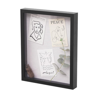 Shadowbox Frame with Linen Backboard & Real Glass