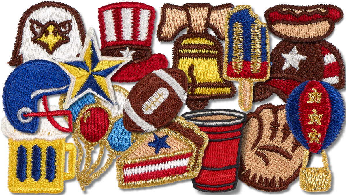 250th Anniversary-Americana Mini Patches