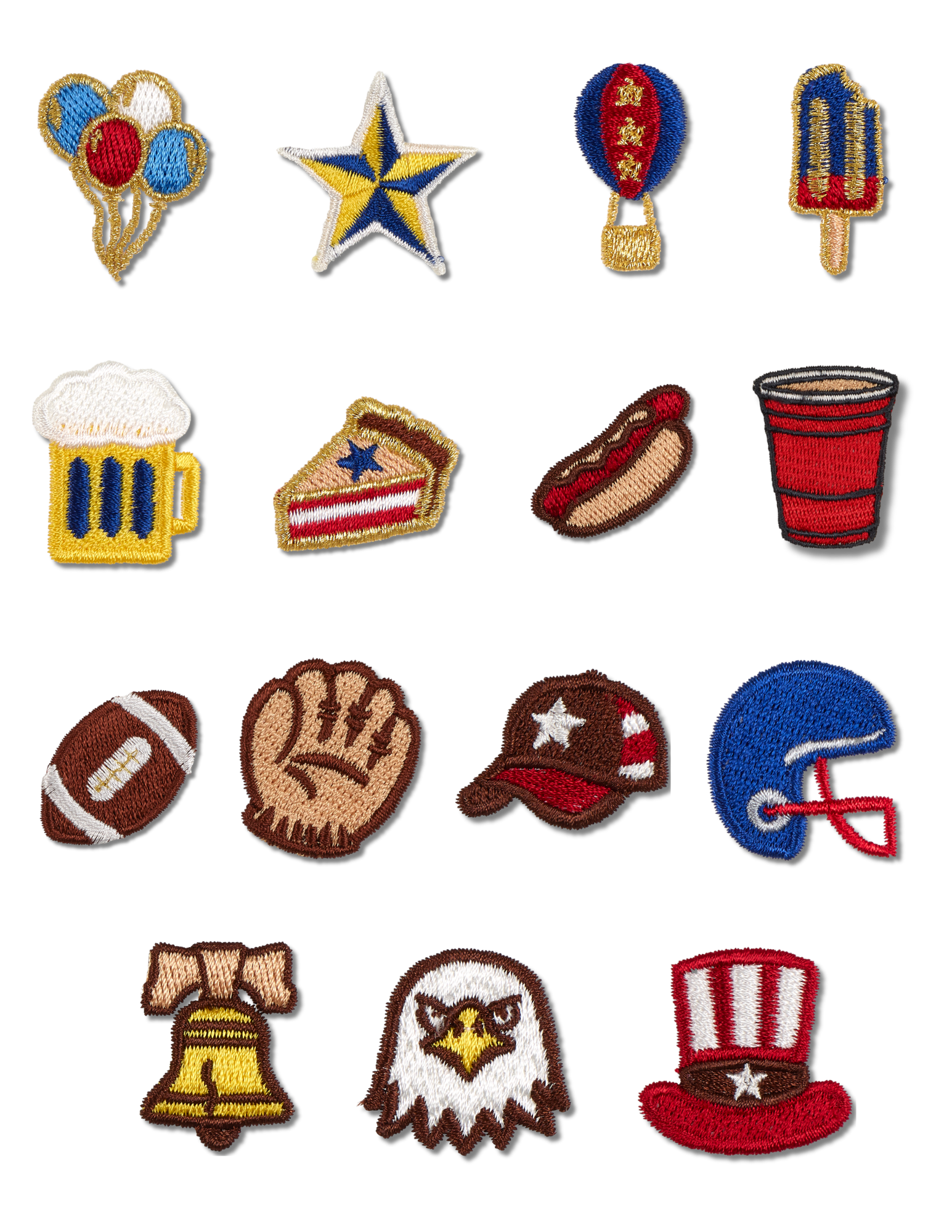 250th Anniversary-Americana Mini Patches