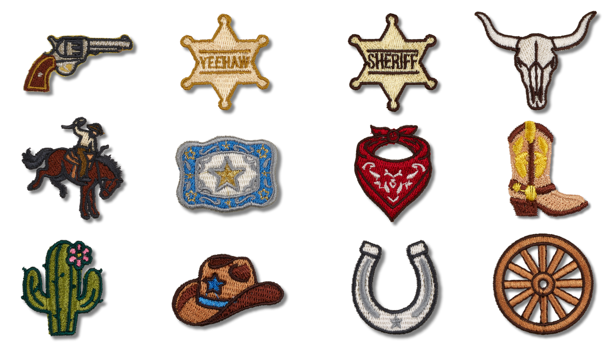 250th Anniversary-Western mini Patches