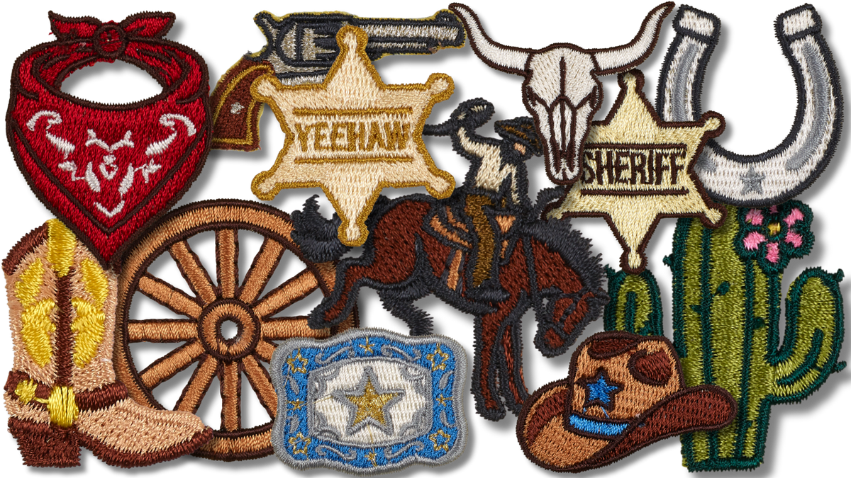 250th Anniversary-Western mini Patches