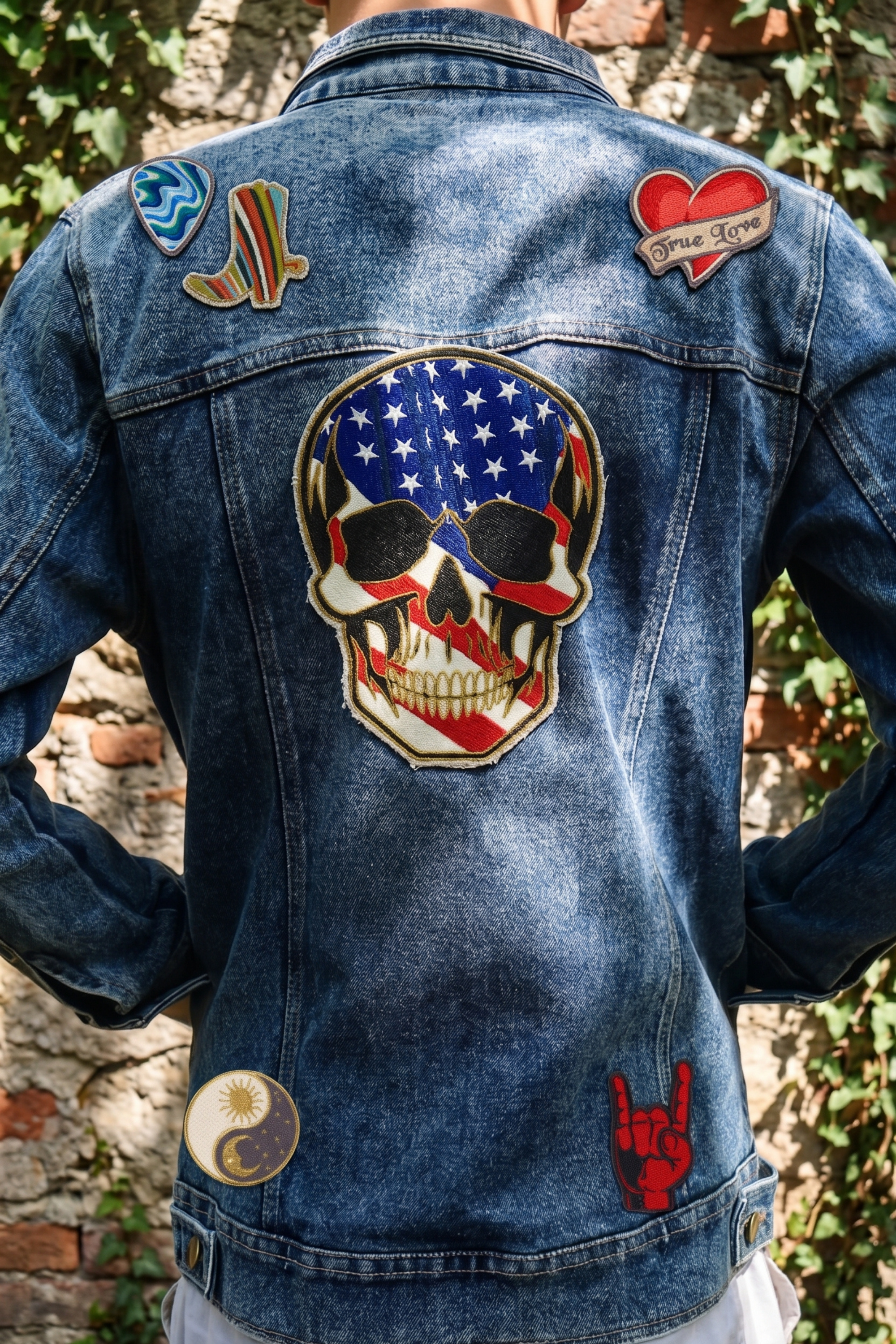 Floral Skull Patch