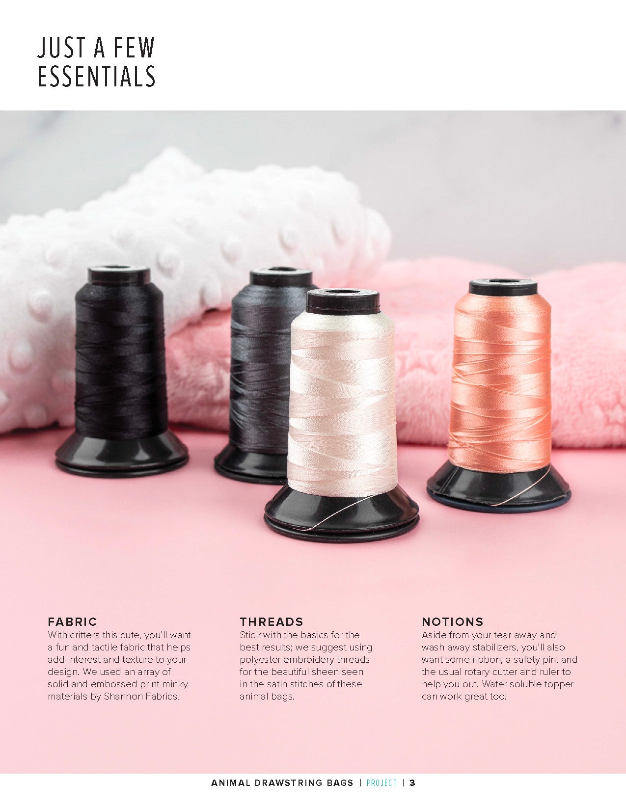 Animal Drawstring Bags — Anita Goodesign - Main Image