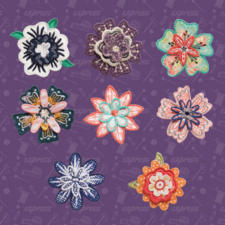 3D Flower Brooches