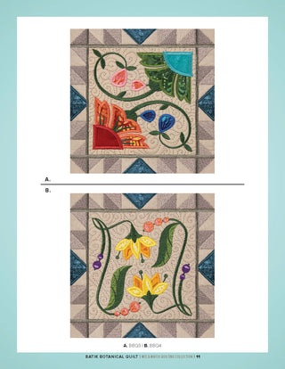 Batik Botanical Quilt