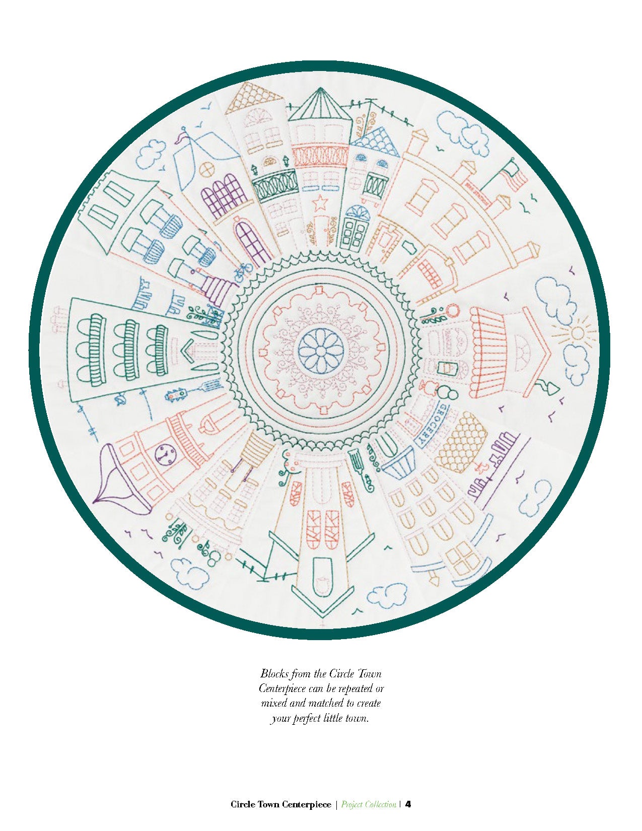 Circle Town Centerpiece