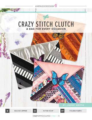 Crazy Stitch Clutch