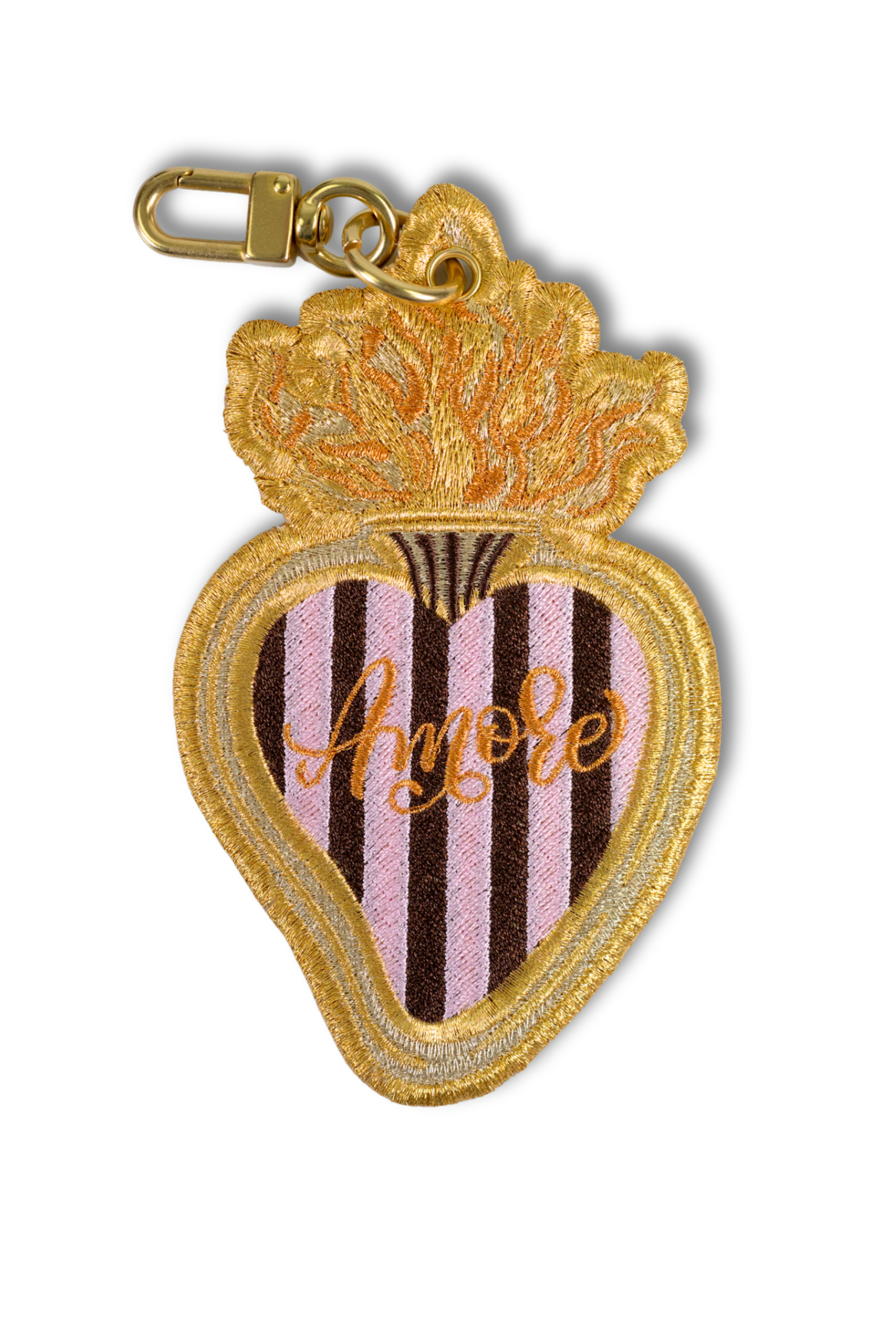 Amore Heart Charm- Double Sided