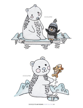Doodle Polar Bears