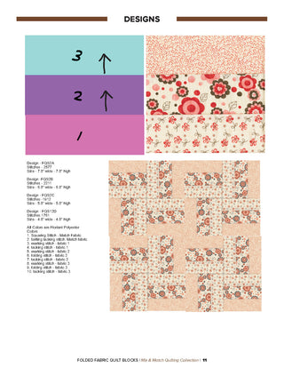 Folded Fabric Quilt Blocks