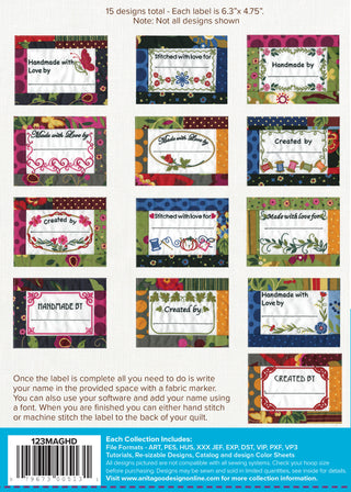 Folded Fabric Quilt Labels