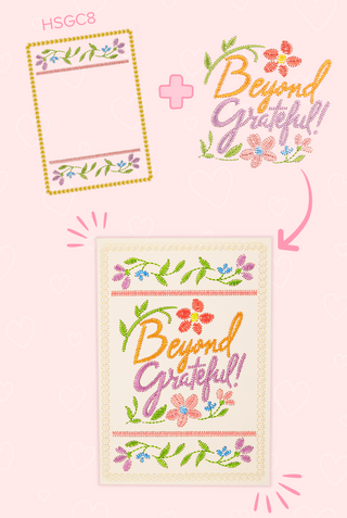 Hand Stitched Gratitude Cards