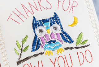 Hand Stitched Gratitude Cards