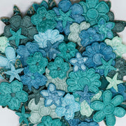 Sea Foam- heart -Deluxe Embroidery Kit