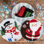 Holiday Circle Zippered Bags