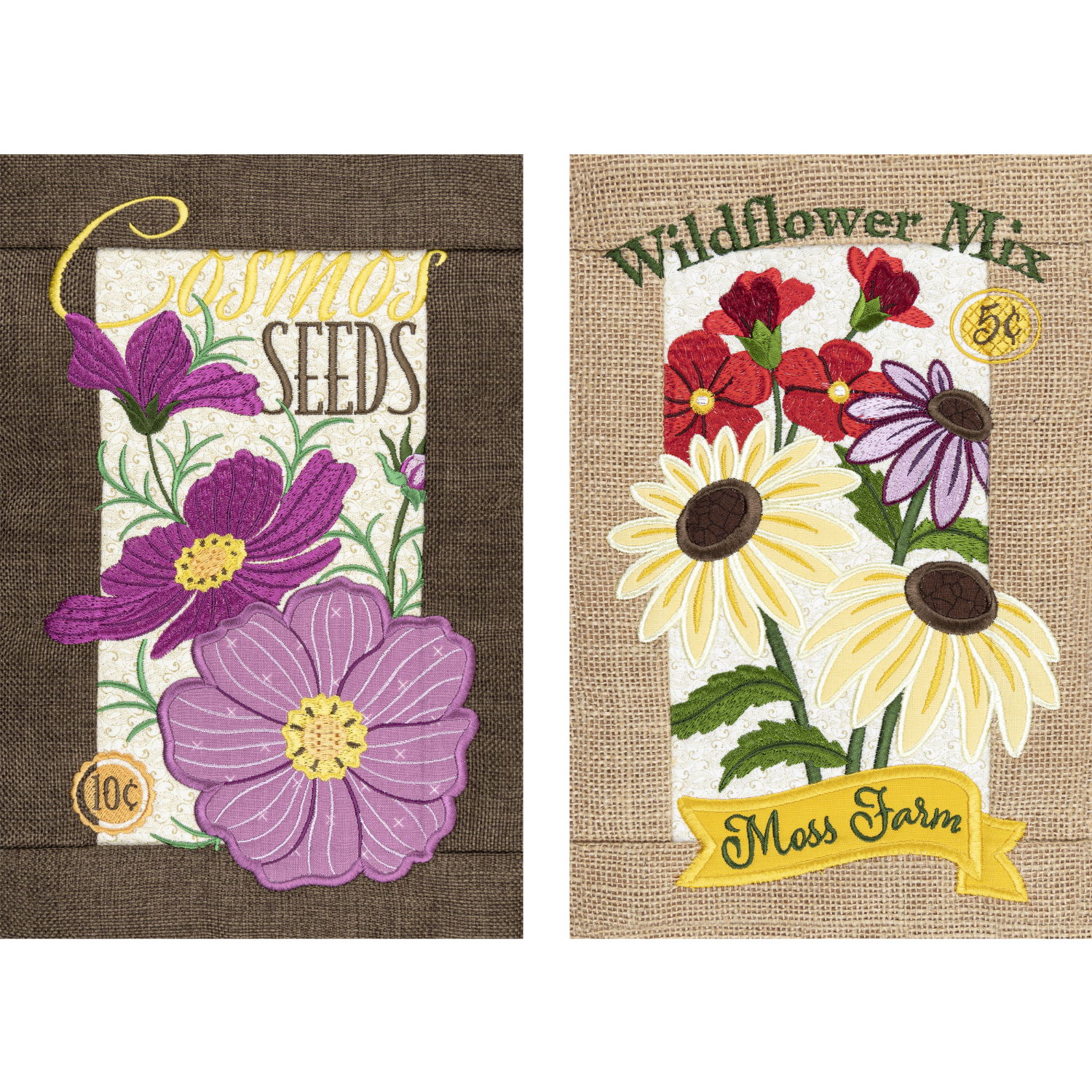 wildflower seeds quilt Vintage Seed Packet