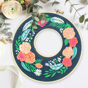 Double Wooden Hoop Wreaths