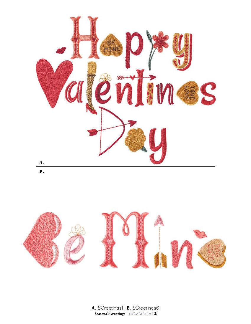 Seasonal Greetings Valentine's Day