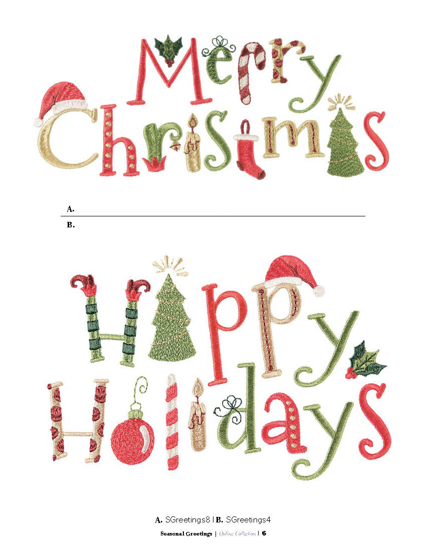 Seasonal Greetings Christmas