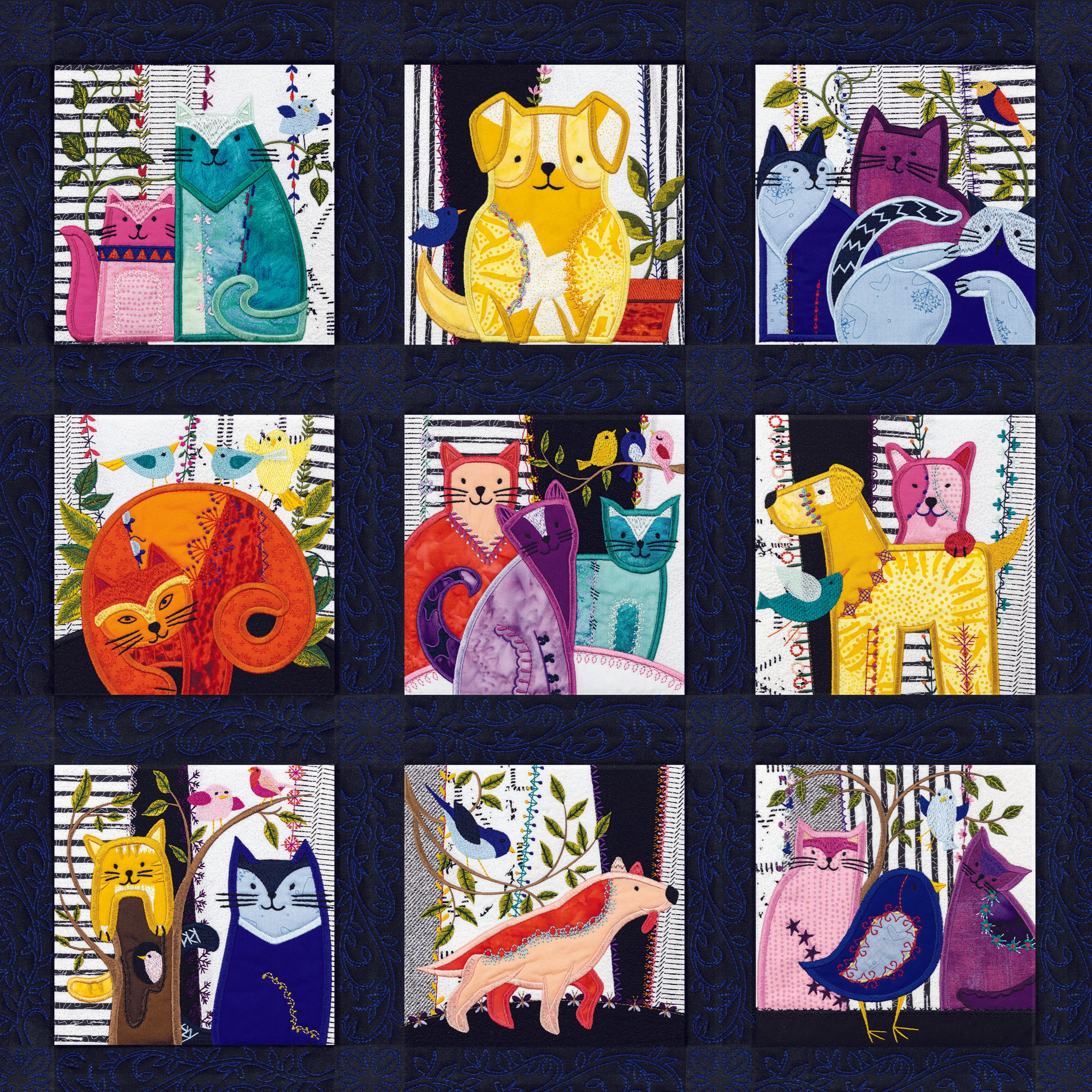 Patchwork Pets Quilt — Anita Goodesign Patchwork Pets Quilt — Anita Goodesign