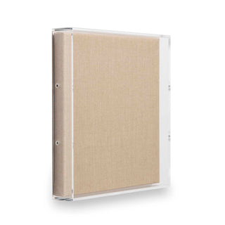 Modern Acrylic Shadowbox with Linen Canvas 2" Depth | UV Grade