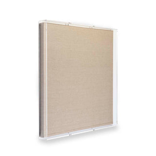 Modern Acrylic Shadowbox with Linen Canvas 2" Depth | UV Grade